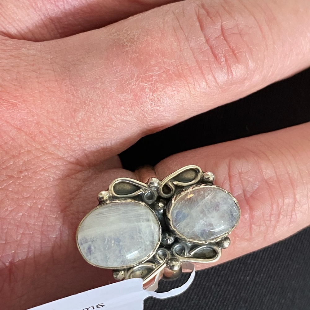 Rainbow Moonstone Ring - image 4